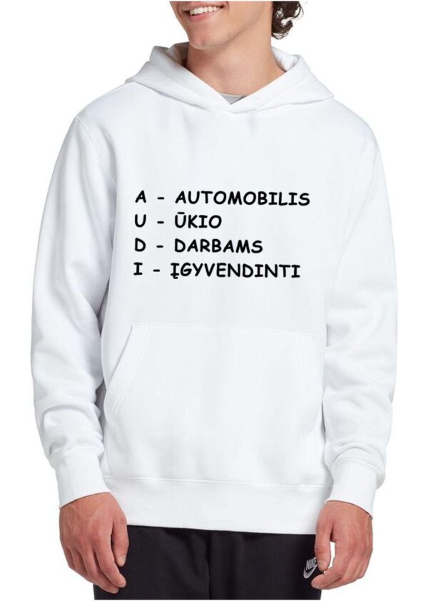 Džemperis „Audi - Automobilis Ūkio Darbams Įgyvendinti“ - Image 2