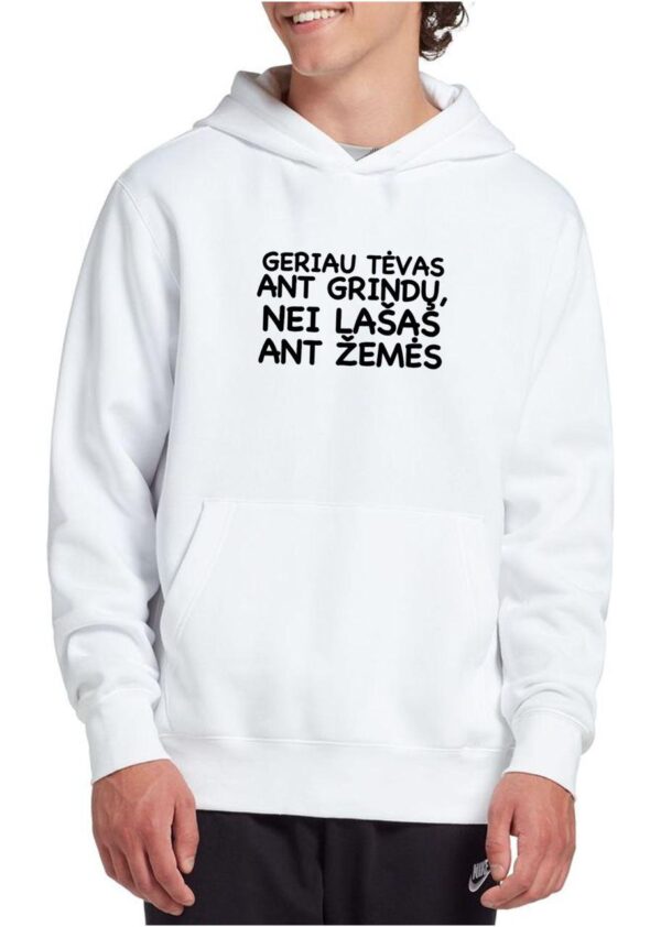 Džemperis „Geriau Tėvas ant grindų, nei lašas ant žemės“ - Image 2