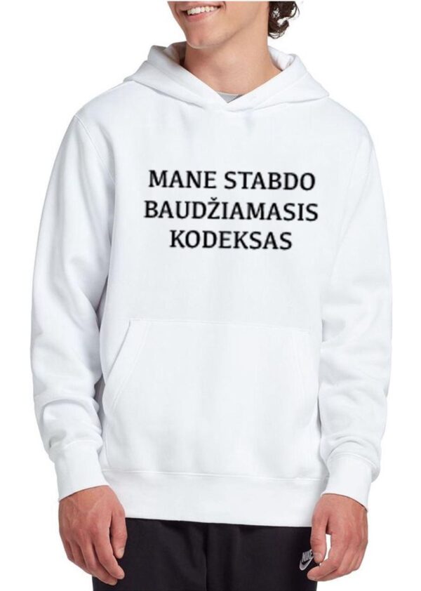Džemperis „Mane stabdo baudžiamasis kodeksas“ - Image 2